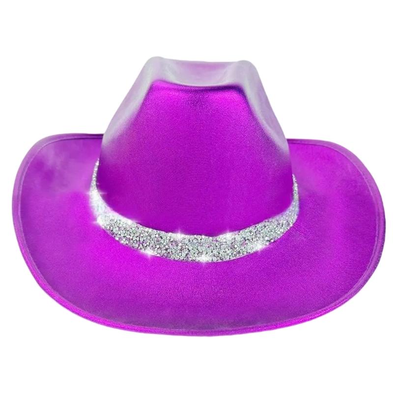 Привлекающие внимание хрустальные ковбойские шляпы, шляпа невесты, панама для девичника, ковбойские шляпы для клубных сценических шоу