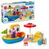 LEGO Duplo Peppa Pig Катание на лодке Игрушка Подарок на день рождения Блок Образовательный Рождество Мальчики Девочки Дети 1 и 2 года 4 года