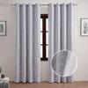 Blackout White Lace-Trimmed Curtain Panel Living Room Bedroom Balcony Light Luxury Style Coated Fabric
