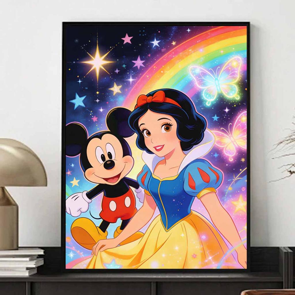 Disney Набор для алмазной мозаики Полная выкладка круглыми стразами Микки Белоснежка Декор Домашний декор Поделка Подарок