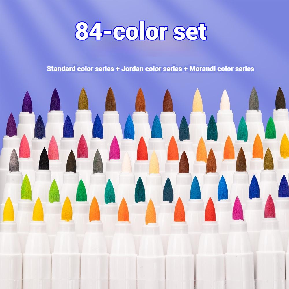 Набор акриловых маркеров 18-84 цвета Многоцелевая кисть-ручка для ткани, росписи камней, керамики, стекла, холста, для изготовления открыток своими руками, художественные принадлежности