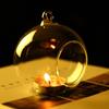 Glass Art Hollow Ball Candle Container Hanging Glass Hanging Candle Holder  Home Decor