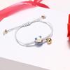 Lucky Cat Bracelet Hand Woven Feng Shui Lucky Charm Ceramic Cat Maneki Neko Lucky Wealth Bracelet Be