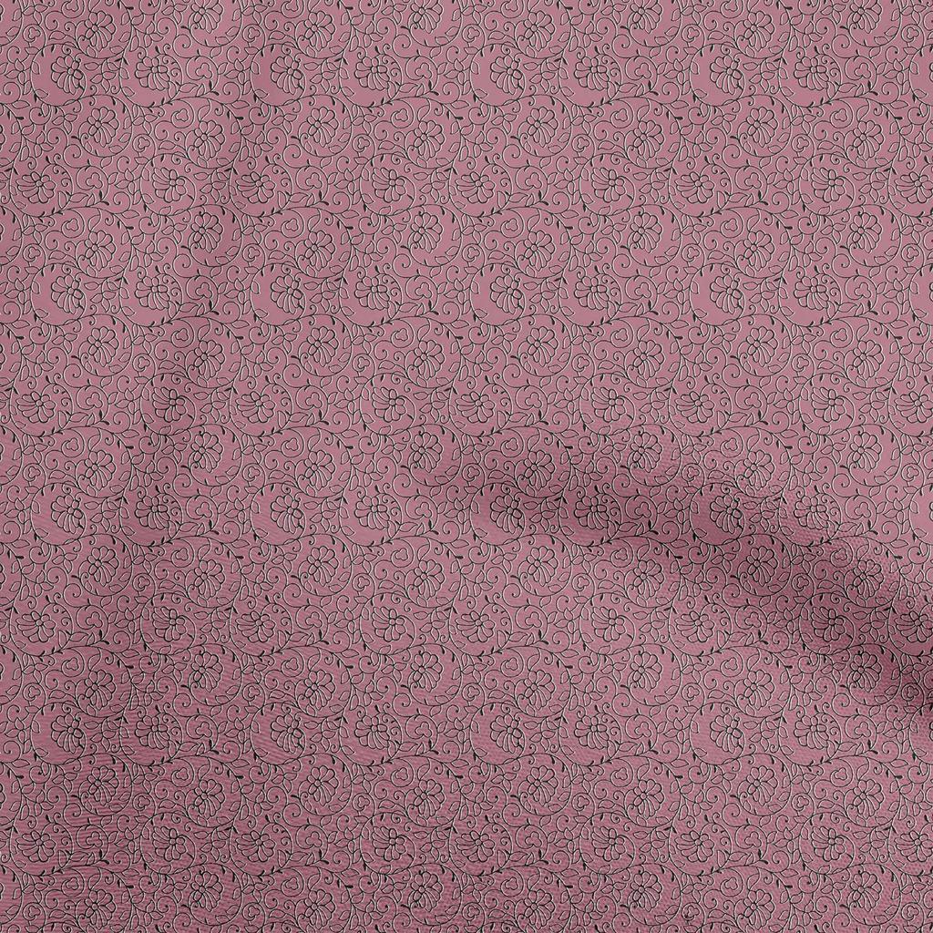 oneOone Хлопковая гибкая ткань среднего синего цвета с азиатскими цветочными блоками, ткань для шитья во дворе с принтом, принадлежности для шитья одежды своими руками, 40 дюймов