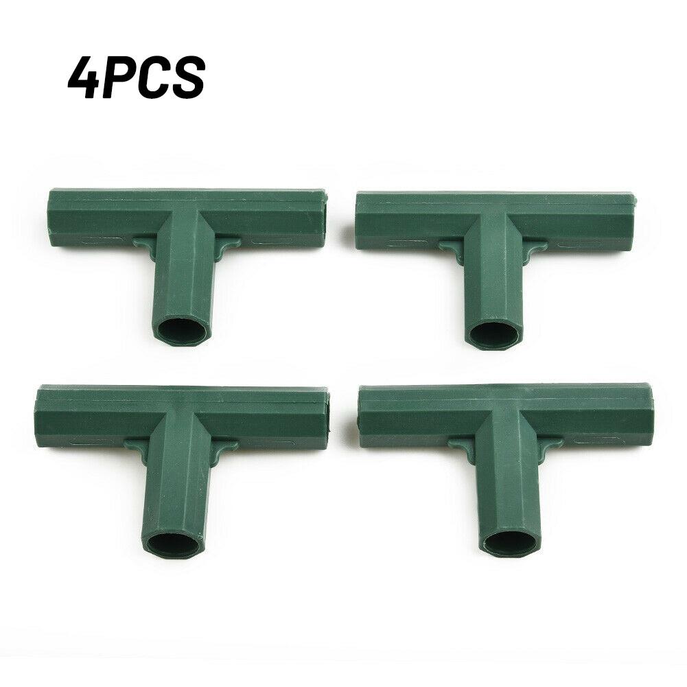 Plastic Structure Connectors Green Outdoor Garden Greenhouse Pole Joints Adapter