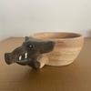 Water Mug Hand Carved Fox Crafted Nordic Style Animals Head Image Cup Home