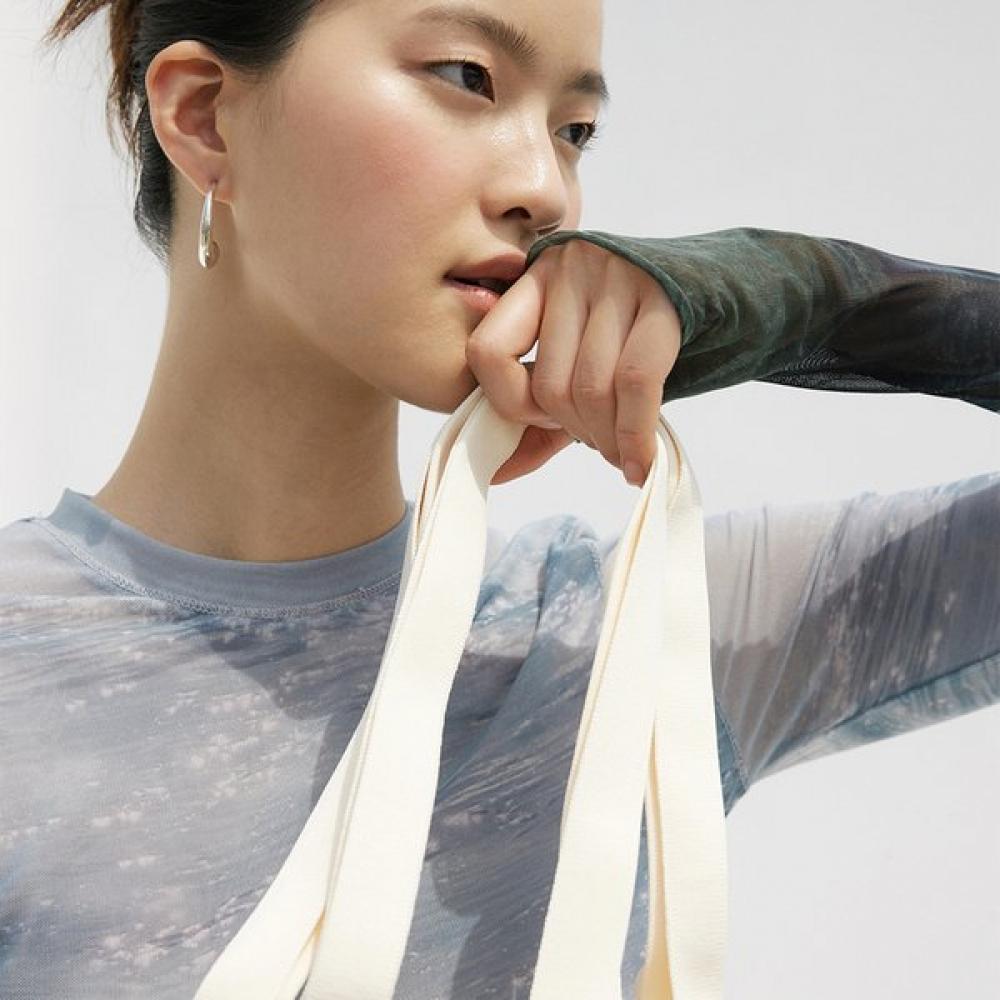 Pleatsmama Cream Shoulder Bag
