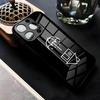 Чехол для телефона N-Neighbourhood Band для iPhone 17 Air 16 E Pro Max 15 14 13 Mini 12 Pro 11 Max Plus Черная стеклянная крышка