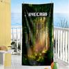Minecraft Beach Towel Super Soft Microfiber Quickdry Fabric Comfortable Lightweight Perfect for Traveling Yoga Camping and Swimming
