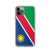 Coque iPhone - Namibie - Drapeau - Souple - Multicolore - Modèle Vertical