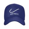 Classic Fishing Just Fish It Baseball Cap for Unisex WoUnisex Breathable FisherUnisex Dad Hat PerforUnisexce Snapback Caps Sun Hats