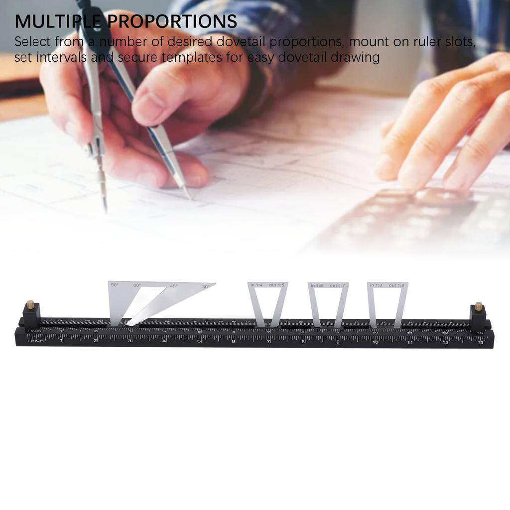 Dovetail Jig Marking Gauge Tool Set Woodworking Accurate Multi Specification Movable Scriber