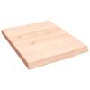 VidaXL Wall Shelf 40x50x4 Cm Solid Untreated Oak Wood 363513