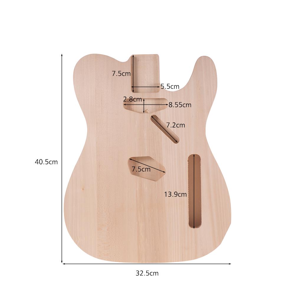 01T DIY Electric Guitar Body Basswood Material Unfinished Guitar Bodies Custom Guitar Barrel Parts