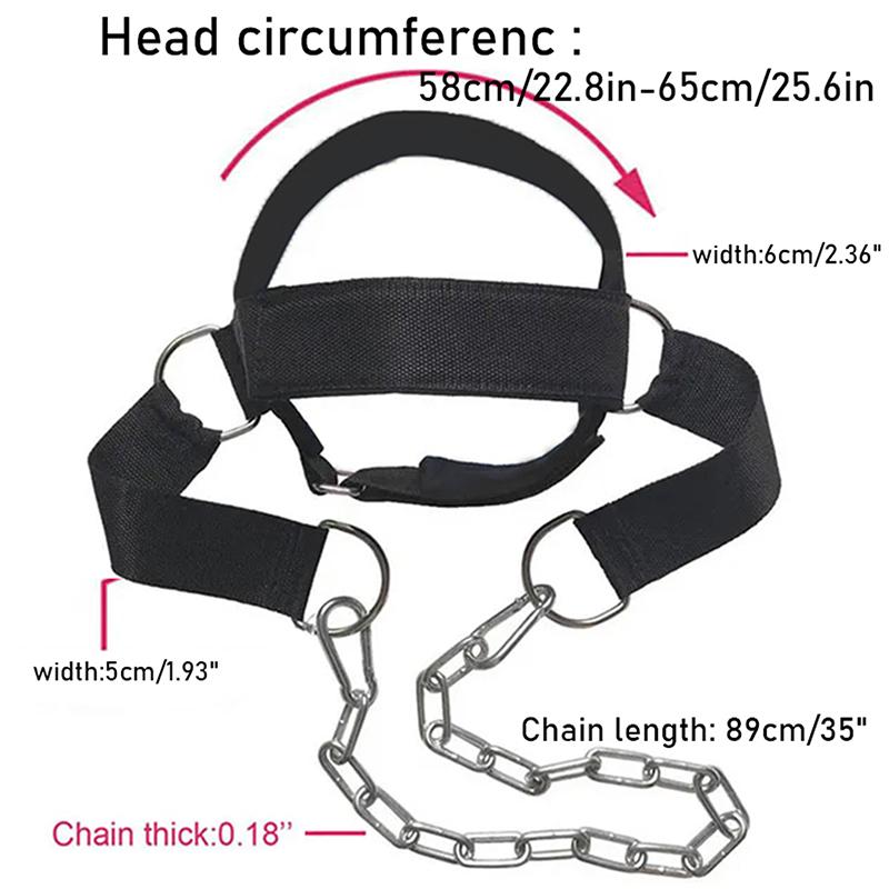 Head Neck Training Head Harness Body Strengh Exercise Strap Adjustable Neck Power Training Gym Fitness Weight Bearing Cap