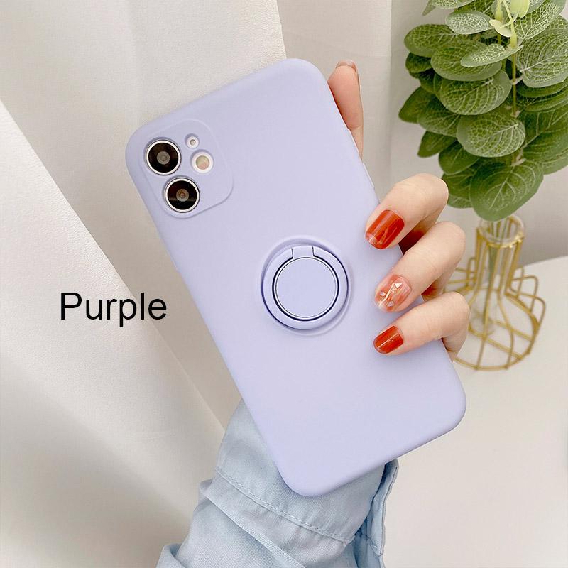 With Ring Holder Phone Case for Samsung Galaxy S24 Ultra S23 S22 S21 Plus A13 A52 A53 A54 TPU Soft Back Cover