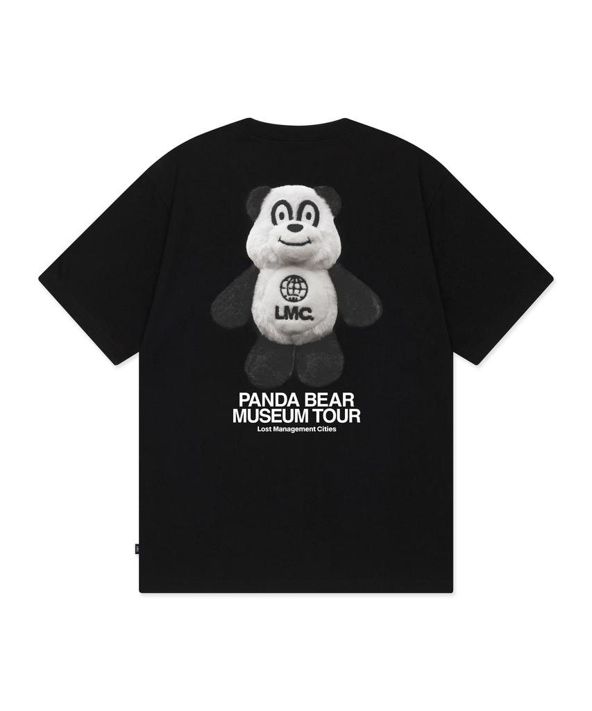 LMC Футболка с принтом Медведь Панда Музейный Тур Черная