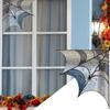 Acrylic Spiderweb Spiderweb Door Trim with Chain Window Frame Ornament  Living Room