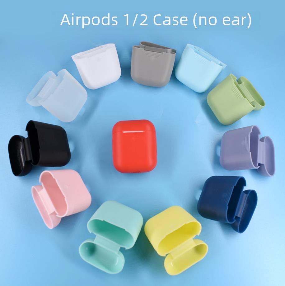 Силиконовый защитный чехол для наушников AirPods 2 — аксессуары второго поколения