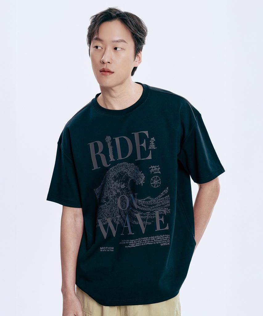 WILDROCK [Set] Wild Graphic Cool Cotton Oversized Short Sleeve T-Shirt (Select 2 From 6)
