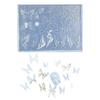 Nail Art Silicone Stamp Mold for Party and Salon Butterfly Shaped Manicure Mould Embossed Nail Stencils for Women Girls