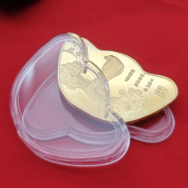 2025 Китайская культура Год Змеи Монеты Коллекционные предметы Вызов Китайский талисман Змея Памятная монета Год Монеты