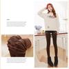 Women's Autumn And Winter Thick Fleece Leggings With Pearl Fleece Foot Insulation One Piece Pants