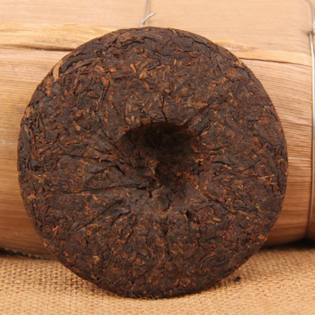 100g High Quality Chinese Aged Yunnan Puerh Ripe Tea Round Brick Health Care