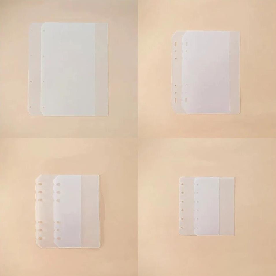 2pcs DIY Loose-Leaf Notebook Refill Paper PP Refill Spiral Page Binder Indexing Cards  Journal