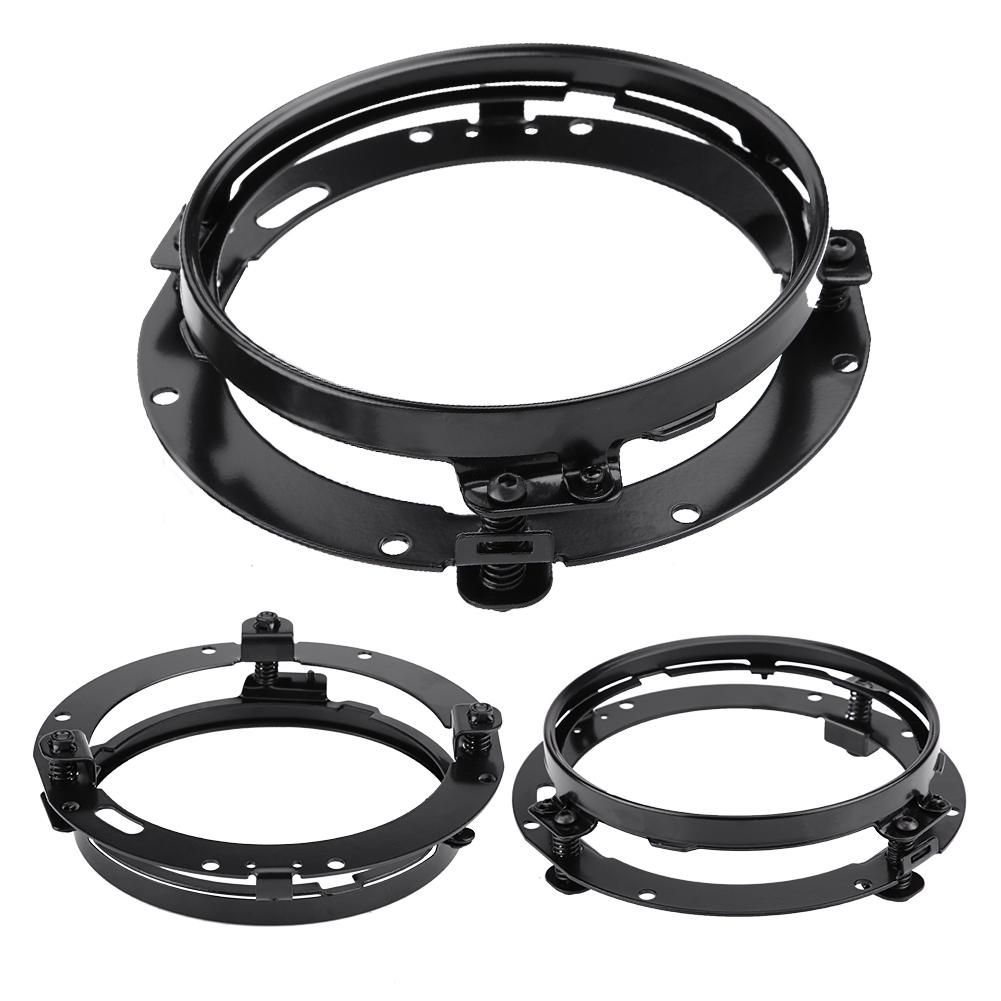 7-дюймовое гальванизированное черное удлинительное кольцо-ободок фары, кронштейн, мотоцикл