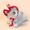 Костюм для маленьких собак Шапка Санты Рождественская вязаная шапка для питомца Кошачья праздничная головная убор Собаки Кошки Фестивальная одежда Косплей Декорация