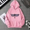 2025 Amazon Wish Quick Selling Independent Station Let It Be Butterfly Printing Long Sleeve Hooded Sweatshirt For Women CYXX361