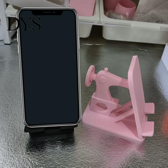 Ручная Работа Декор Студии Ретро Швейная Машина Подставка для Телефона, 3D Печатный Настольный Держатель для Мобильного Планшета, Держатель для Энтузиастов Рабочего Стола Hands Free Крепление Руководства,