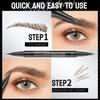 Карандаш для бровей Natural and Smooth Wild Eyebrow с двумя головками, водостойкий, устойчивый к поту и не размазывающийся