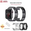 Huawei GT5/GT4, Apple Watch/iWatch, Samsung uchun mos keladigan metall uch bonli tasma