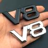 Металлическая наклейка-значок V8 на крыло Для V8 Racing Emblem Авто Для Автомобиля Мотоцикла Грузовика Внедорожника
