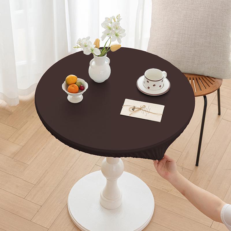 1PC Oilproof Elastic Tablecloth Table Cloth PU Leather Table Protector Cover Table Cover Desk Mat