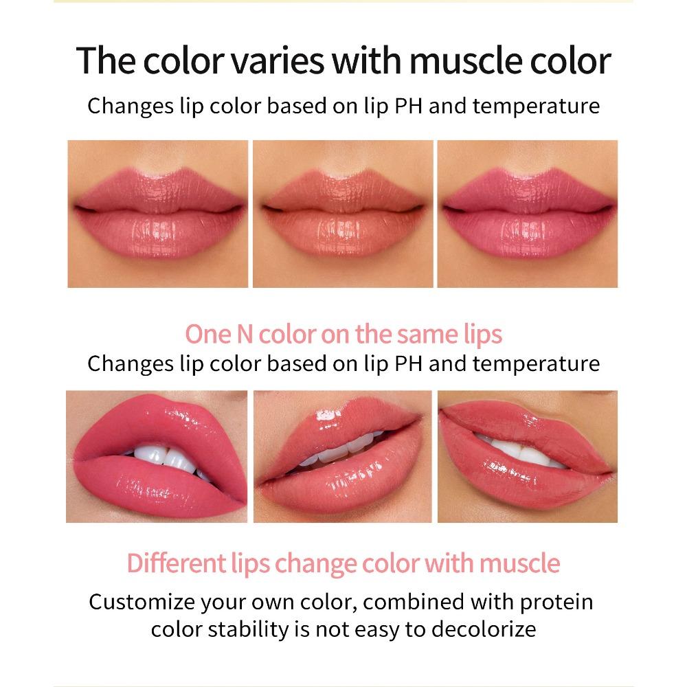 YANQINA Температура, Каротиновая помада для обесцвечивания губной помады Красная женская увлажняющая, увлажняющая и увлажняющая