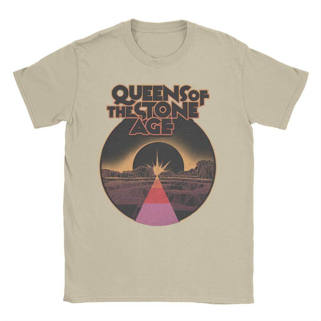 Men Momen T-Shirts Queens of the Stone Age Vintage Tee Shirt Short Sleeve  T Shirts O Neck Clothing Printing