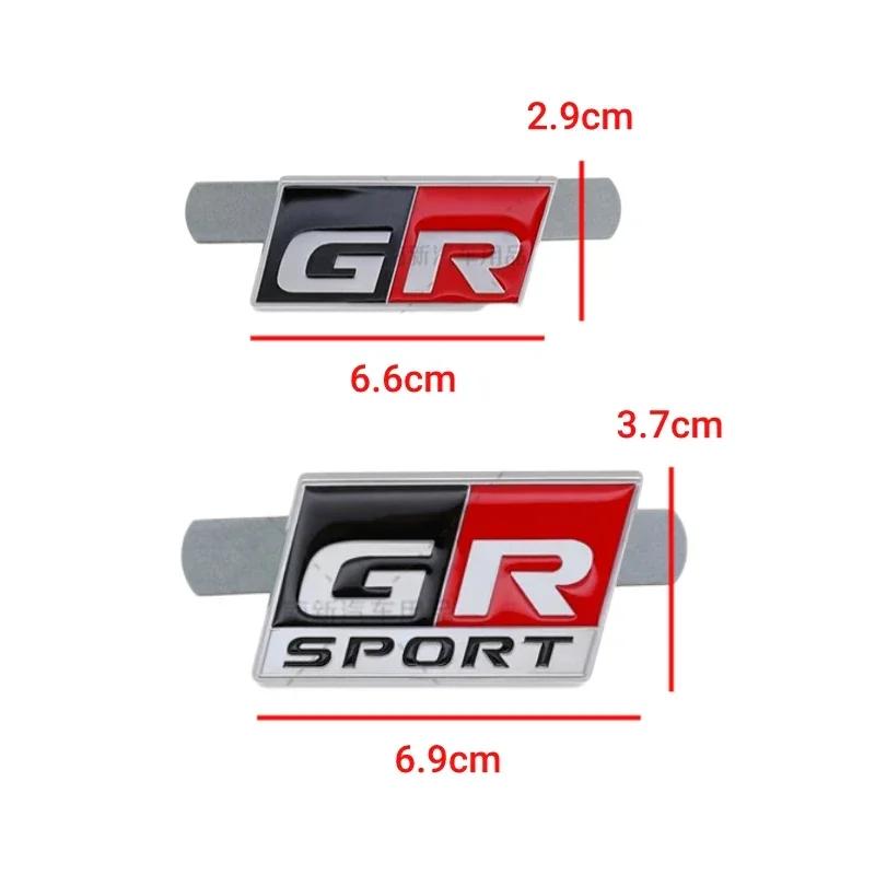 3D Металлический Логотип GR Sport Значок на Решетку Радиатора Автомобиля для Toyota Rav4 Auris Yaris Camry Crown Prado Supra NGXE Corolla Аксессуары для Экстерьера T5-