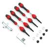 4 Pcs Rr Drive Shaft Steel Driveshaft CVD Replacement for   Slash Rustler Hoss   VXL 4X4 1/10 Remote control Car
