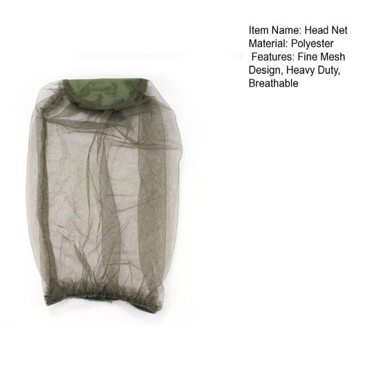 Сетка для головы на открытом воздухе, дышащая, мелкая сетка, защита от летающих животных, эластичная, для мужчин и женщин, для рыбалки, походов, кемпинга, скалолазания, сетка для лица, чехол для головы