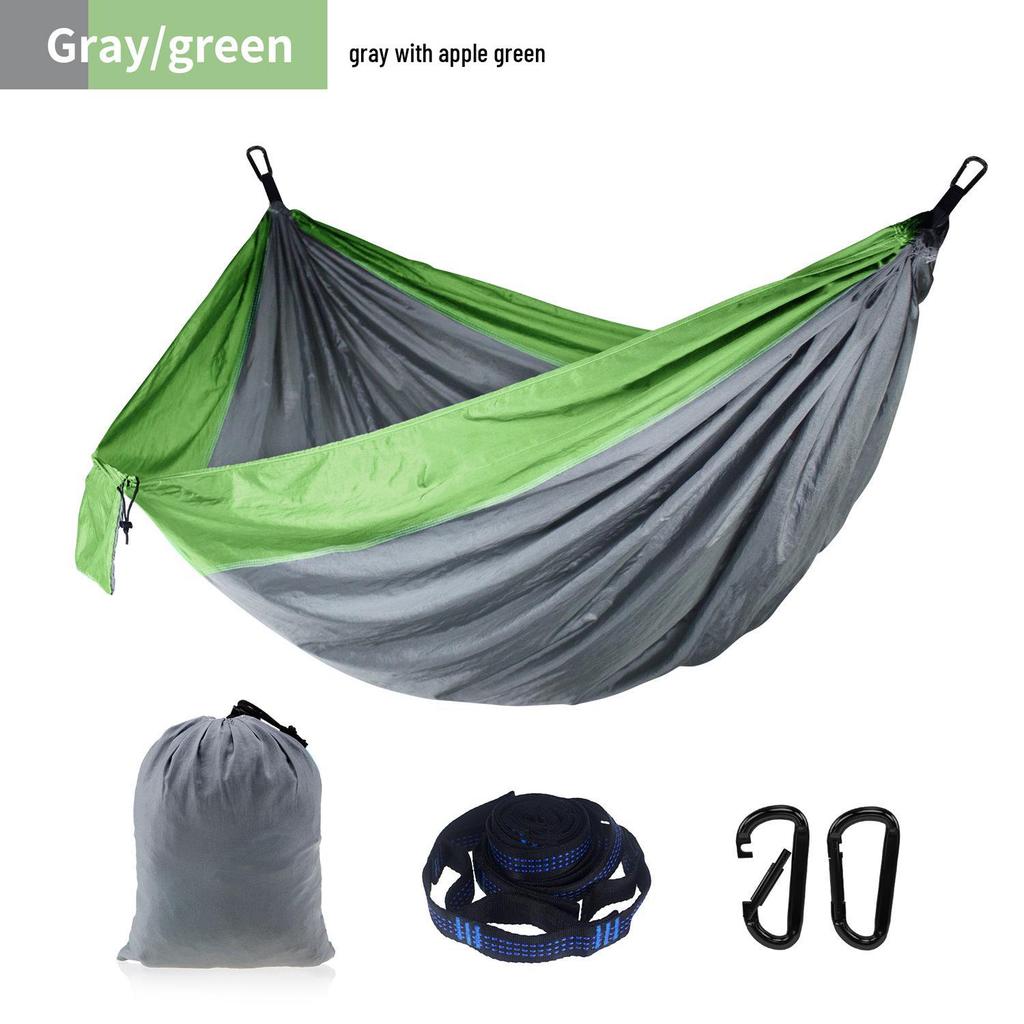 Adjustable Straps Nylon Hammock - High-End Single/Double Outdoor Use