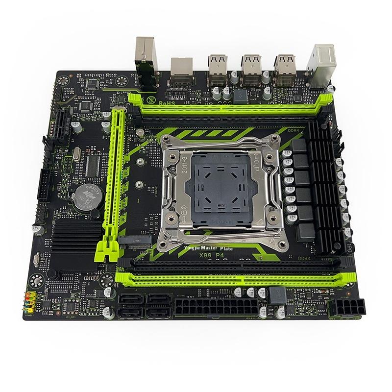 Комплект материнской платы X99-P4 2011-3 для настольного ПК, сервера ECC, DDR4, X99, процессор 2660V3, 2680V4, память, NVMe M.2, SATA