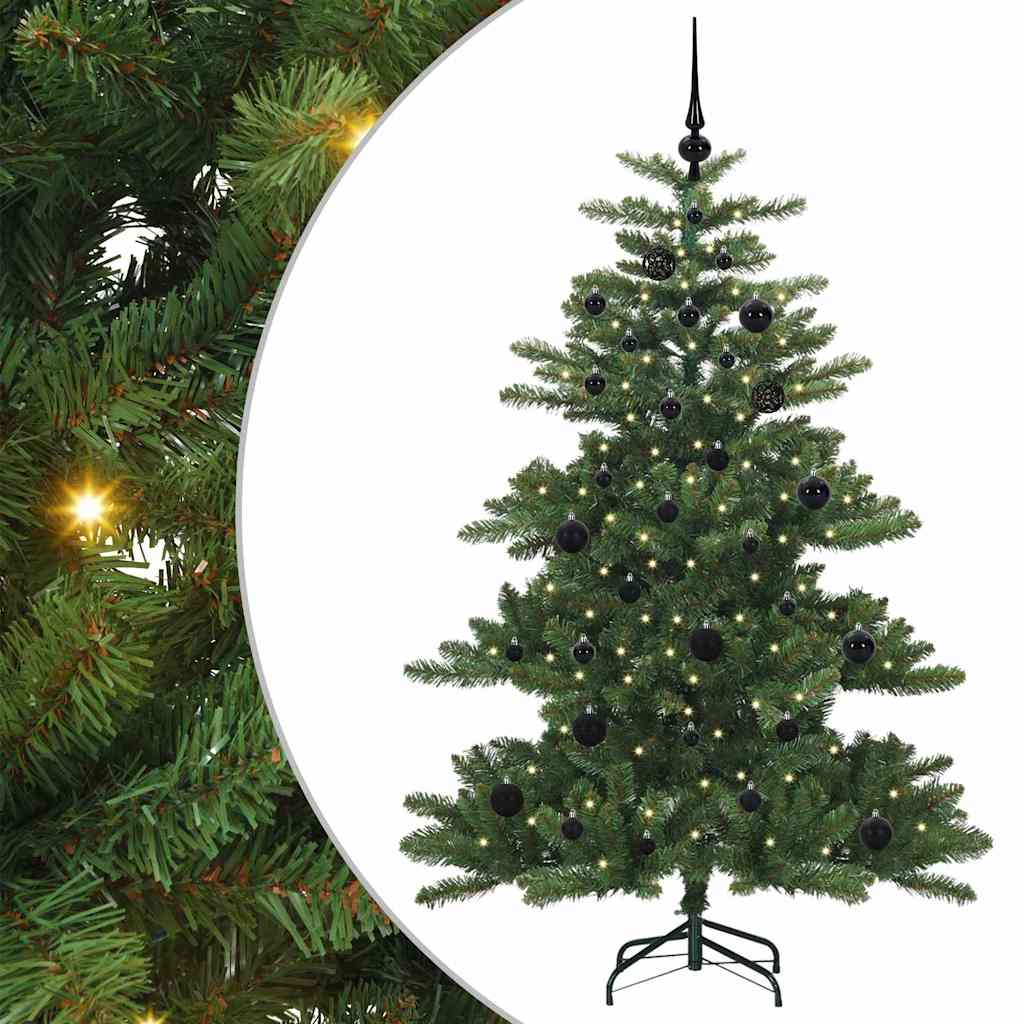 Artificial Foldable Christmas Tree Green 150 cm PVC and Steel