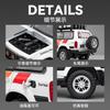 1/24 Модель автомобиля из сплава Toyota Land Cruiser LC80, литой металл, внедорожники, модель автомобиля, симуляция звука и света, детская игрушка, подарок