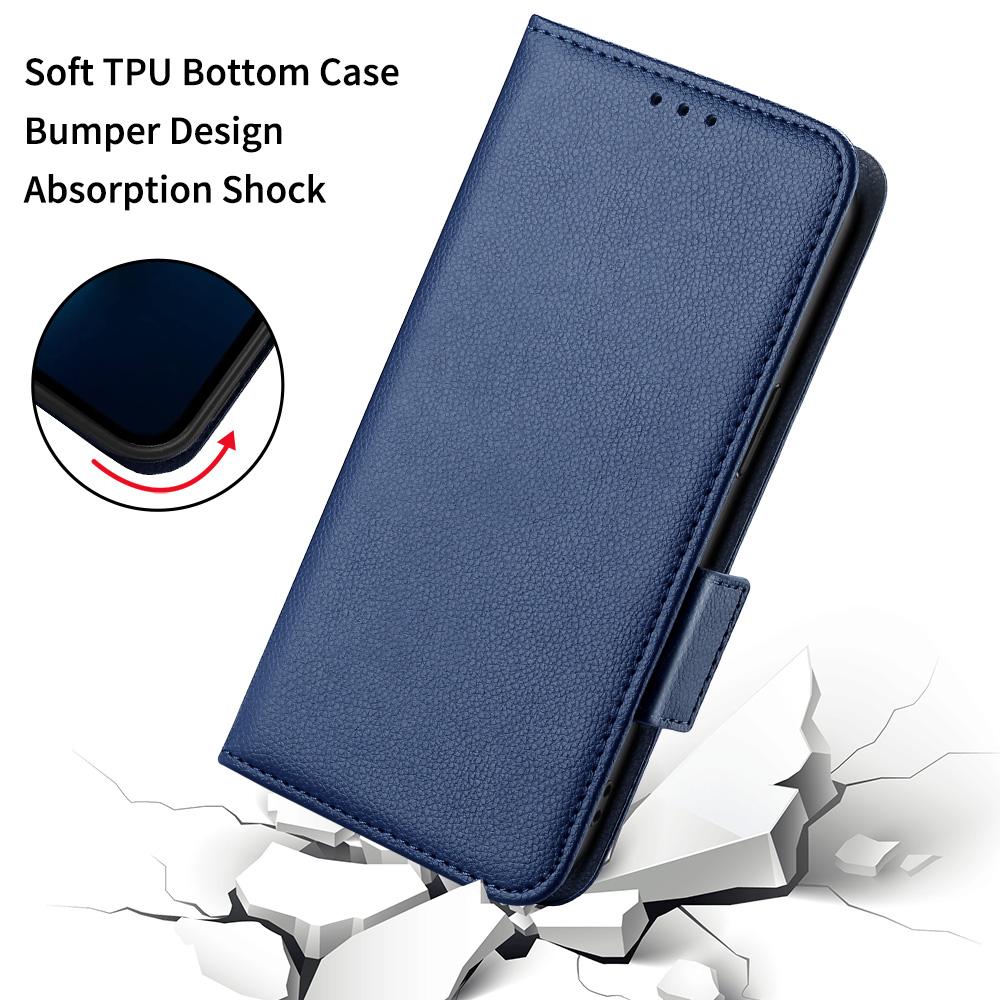 For Samsung Galaxy A55 5G Flip Wallet Leather Case Litchi Texture Phone Cover