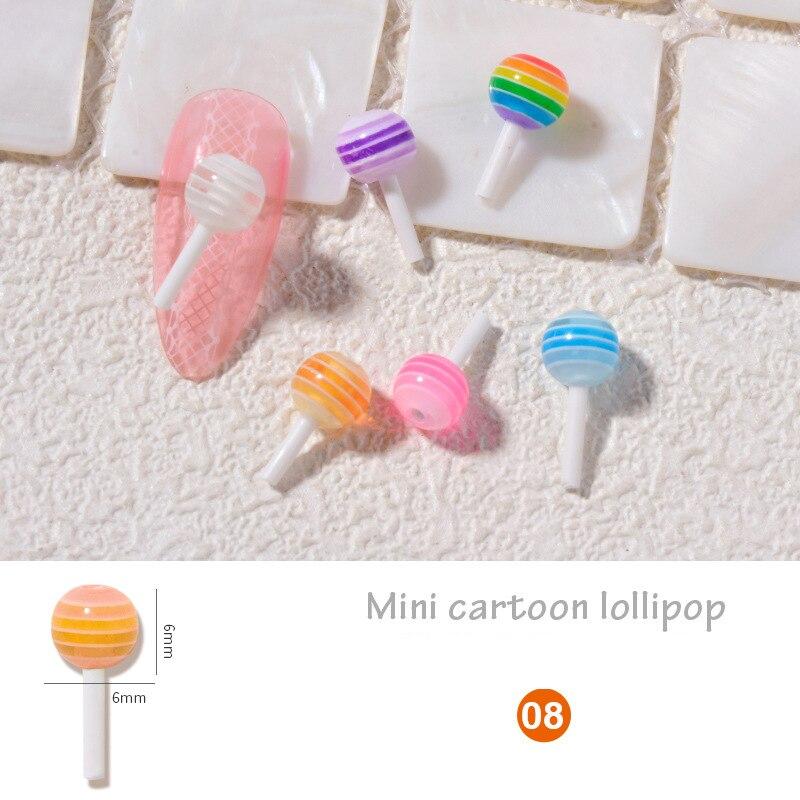 5шт леденец форма ногтей украшения ногтей дизайн ювелирных изделий аксессуары маникюрный инструмент