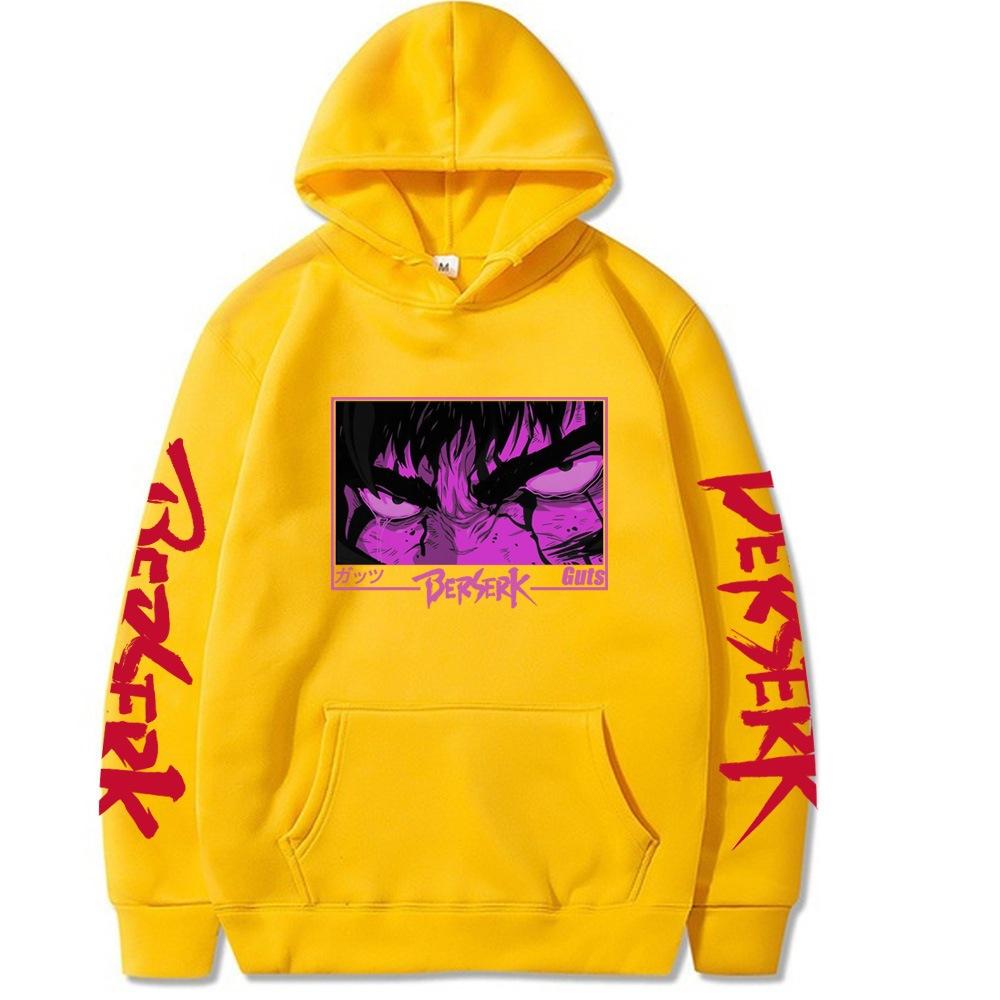 Riman Berserk Sword Wind Legend Printed Loose Casual Hoodie Harajuku Fleece Plus Size Sweater