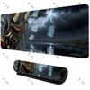 Japanese Devil Grey MousePad Large Computer Gamer Lock Edge Table Mat Laptop Oni Mouse pad HD Print Non-slip Rubber Keyboard Rug